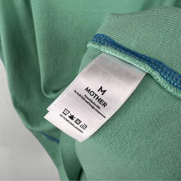 MOTHER The Open Arms Tank Top Neptune Green and Blue Aster - Picture 4 of 7